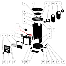 podkładka pod śruby drzwiczek do pieca 3727