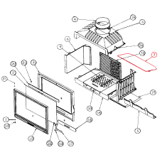deflektor do wkładu kominkowego 660101