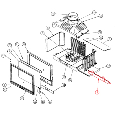 płotek do wkładu kominkowego Godin 660101 płotek do wkładu kominkowego Godin 660101