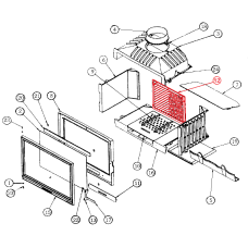 tylna płyta do wkładu kominkowego Godin 660101