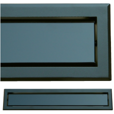 kratka wentylacyjna szczelinowa zamykana z szybką OTI 60 czarna-czarna kratka wentylacyjna szczelinowa zamykana z szybką OTI 60 czarna-czarna