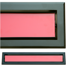 kratka wentylacyjna szczelinowa zamykana z szybką OTI 60 czarna-czerwona kratka wentylacyjna szczelinowa zamykana z szybką OTI 60 czarna-czerwona