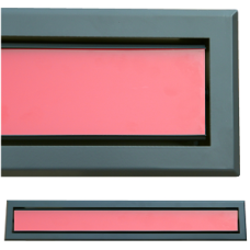 kratka wentylacyjna szczelinowa zamykana z szybką OTI 80 grafit-czerwona kratka wentylacyjna szczelinowa zamykana z szybką OTI 80 grafit-czerwona