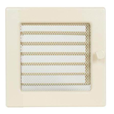 kratka wentylacyjna do kominka 17/17 kremowa z żaluzją kratka wentylacyjna do kominka 17/17 kremowa z żaluzją