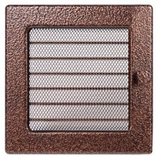 kratka wentylacyjna do kominka 17/17 miedziana z żaluzją kratka wentylacyjna do kominka 17/17 miedziana z żaluzją