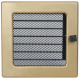 kratka wentylacyjna do kominka 17/17 złoto galwaniczne z żaluzją kratka wentylacyjna do kominka 17/17 złoto galwaniczne z żaluzją