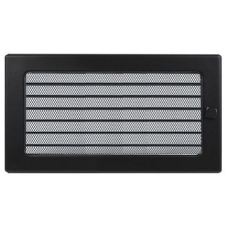 kratka wentylacyjna do kominka 17/30 czarna z żaluzją