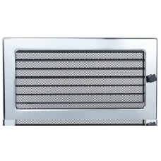 kratka wentylacyjna do kominka 17/30 niklowana z żaluzją kratka wentylacyjna do kominka 17/30 niklowana z żaluzją