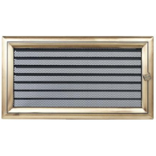 kratka wentylacyjna do kominka 17/30 oskar złoty z żaluzją