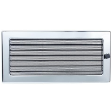 kratka wentylacyjna do kominka 17/37 niklowana z żaluzją kratka wentylacyjna do kominka 17/37 niklowana z żaluzją