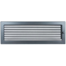 kratka wentylacyjna do kominka 17/49 grafitowa z żaluzją