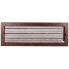 kratka wentylacyjna do kominka 17/49 miedziana z żaluzją