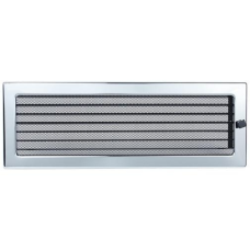 kratka wentylacyjna do kominka 17/49 niklowana z żaluzją kratka wentylacyjna do kominka 17/49 niklowana z żaluzją