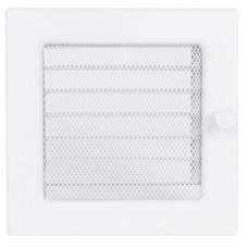 kratka wentylacyjna do kominka 22/22 biała z żaluzją