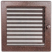 kratka wentylacyjna do kominka 22/22 miedziana z żaluzją kratka wentylacyjna do kominka 22/22 miedziana z żaluzją