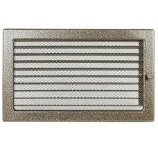 kratka wentylacyjna do kominka 22/30 czarno złota z żaluzją