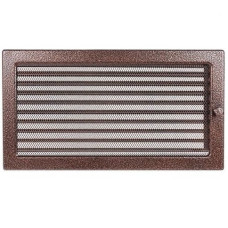 kratka wentylacyjna do kominka 22/37 miedziana z żaluzją kratka wentylacyjna do kominka 22/37 miedziana z żaluzją