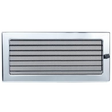 kratka wentylacyjna do kominka 22/45 niklowana z żaluzją kratka wentylacyjna do kominka 22/45 niklowana z żaluzją