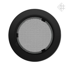 kratka wentylacyjna do kominka okrągła 150 mm czarna