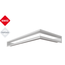 kratka wentylacyjna do kominka luft narożny 800x400x90 biały kratka wentylacyjna do kominka luft narożny 800x400x90 biały