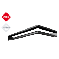 kratka wentylacyjna do kominka luft narożny 800x400x90 czarny kratka wentylacyjna do kominka luft narożny 800x400x90 czarny