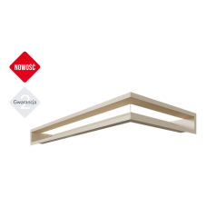 kratka wentylacyjna do kominka luft narożny 800x400x90 kremowy kratka wentylacyjna do kominka luft narożny 800x400x90 kremowy