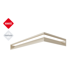 kratka wentylacyjna do kominka luft narożny sf  800x400x90 kremowy