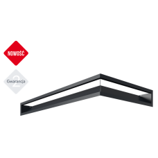 kratka wentylacyjna do kominka luft narożny sf  800x400x90 grafitowy