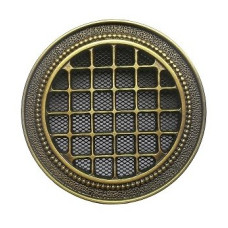 kratka wentylacyjna okrągła do kominka rozeta k18-r150 mosiądz kratka wentylacyjna okrągła do kominka rozeta k18-r150 mosiądz
