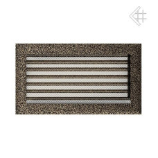 kratka wentylacyjna do kominka 17/30 oskar czarno złota z żaluzją kratka wentylacyjna do kominka 17/30 oskar czarno złota z żaluzją