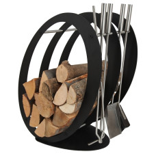 stojak na drewno + przybory kominkowe SA001B stojak na drewno + przybory kominkowe SA001B
