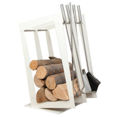 stojak na drewno + przybory kominkowe SA002W stojak na drewno + przybory kominkowe SA002W
