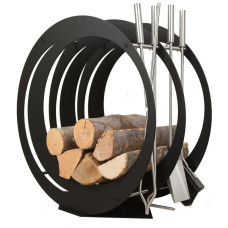 stojak na drewno + przybory kominkowe SA003B stojak na drewno + przybory kominkowe SA003B