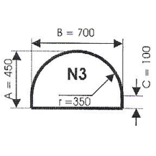 szyba hartowana pod piec kominek N3