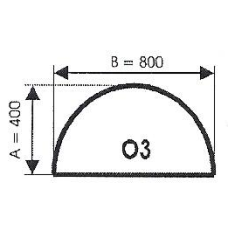 szyba hartowana pod piec kominek O3